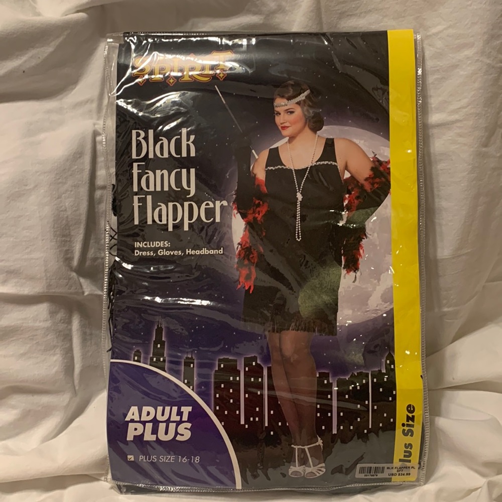Spirit Halloween Black Fancy Flapper